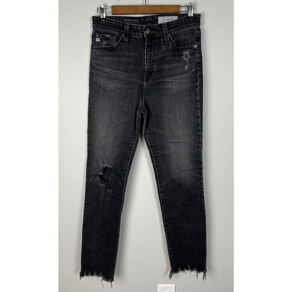 AG Adriano Goldschmied The Sophia Ankle Vintage High-Waisted Skinny Jeans 28R